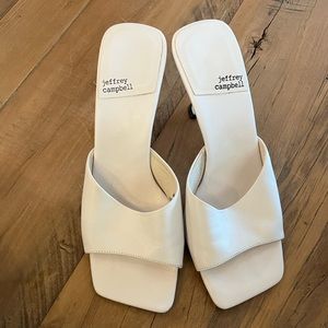 White Jeffrey Campbell Low Heel